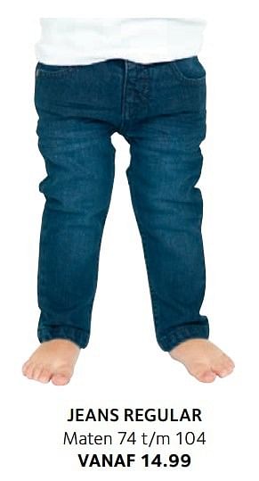 Aanbiedingen Jeans regular - Huismerk - Prenatal - Geldig van 14/02/2017 tot 27/02/2017 bij Prenatal