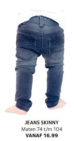 Aanbiedingen Jeans skinny - Huismerk - Prenatal - Geldig van 14/02/2017 tot 27/02/2017 bij Prenatal