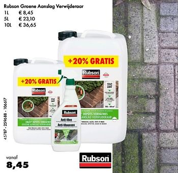 Aanbiedingen Rubson groene aanslag verwijderaar - Huismerk - Multi Bazar - Geldig van 26/02/2017 tot 31/03/2017 bij Multi Bazar