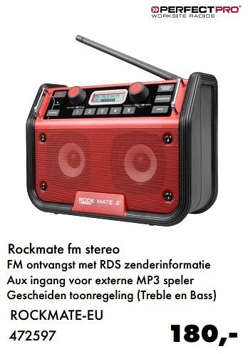 Aanbiedingen Perfect pro rockmate fm stereo rockmate-eu - Perfect Pro - Geldig van 26/02/2017 tot 31/03/2017 bij Multi Bazar
