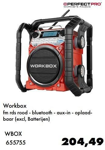 Aanbiedingen Perfect pro workbox wbox - Perfect Pro - Geldig van 26/02/2017 tot 31/03/2017 bij Multi Bazar