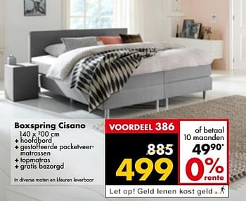 Aanbiedingen Boxspring cisano - Huismerk - Beter Bed - Geldig van 20/02/2017 tot 05/03/2017 bij Beter Bed