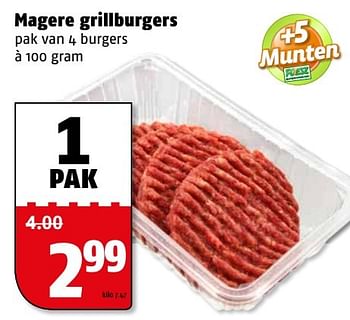 Aanbiedingen Magere grillburgers - Huismerk Poiesz - Geldig van 20/02/2017 tot 26/02/2017 bij Poiesz
