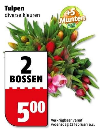 Aanbiedingen Tulpen - Huismerk Poiesz - Geldig van 20/02/2017 tot 26/02/2017 bij Poiesz