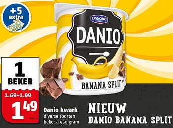 Aanbiedingen Danio kwark - Danone - Geldig van 20/02/2017 tot 26/02/2017 bij Poiesz