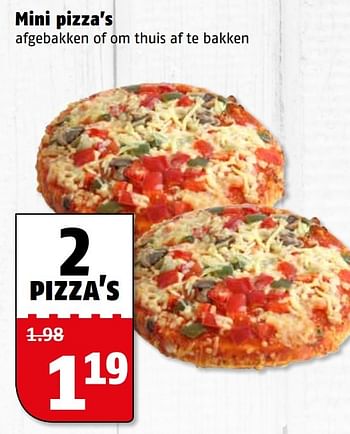 Aanbiedingen Mini pizza`s - Huismerk Poiesz - Geldig van 20/02/2017 tot 26/02/2017 bij Poiesz