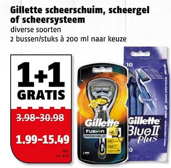 Aanbiedingen Gillette scheerschuim, scheergel of scheersysteem - Gillette - Geldig van 20/02/2017 tot 26/02/2017 bij Poiesz