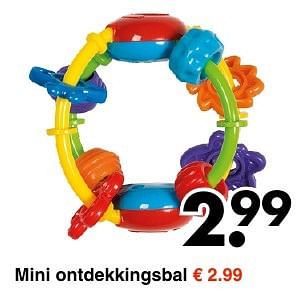 Aanbiedingen Mini ontdekkingsbal - Huismerk - Wibra - Geldig van 13/02/2017 tot 04/03/2017 bij Wibra