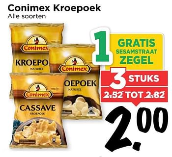 Aanbiedingen Conimex kroepoek - Conimex - Geldig van 26/02/2017 tot 04/03/2017 bij Vomar