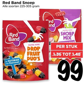 Aanbiedingen Red band snoep - Red band - Geldig van 26/02/2017 tot 04/03/2017 bij Vomar