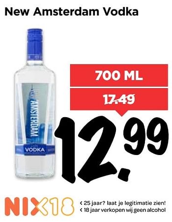 Aanbiedingen New amsterdam vodka - New Amsterdam - Geldig van 26/02/2017 tot 04/03/2017 bij Vomar