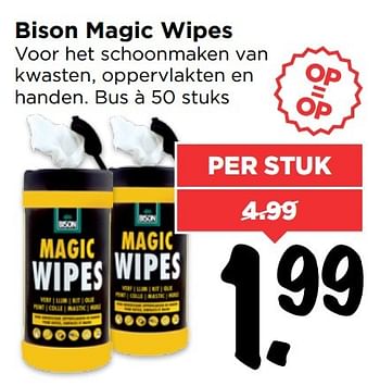 Aanbiedingen Bison magic wipes - Bison - Geldig van 26/02/2017 tot 04/03/2017 bij Vomar