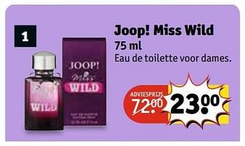 Aanbiedingen Joop! miss wild - Joop! - Geldig van 21/02/2017 tot 05/03/2017 bij Kruidvat