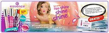 Aanbiedingen Essence lips shine - Essence - Geldig van 21/02/2017 tot 05/03/2017 bij Kruidvat