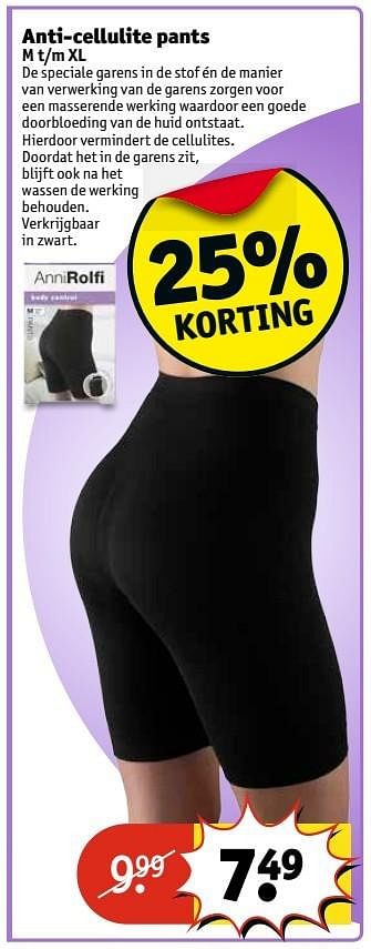 Aanbiedingen Anti-cellulite pants m t-m xl - Anni Rolfi - Geldig van 21/02/2017 tot 05/03/2017 bij Kruidvat