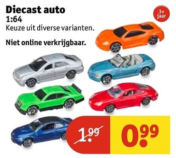 Aanbiedingen Diecast auto - Huismerk - Kruidvat - Geldig van 21/02/2017 tot 05/03/2017 bij Kruidvat