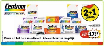 Aanbiedingen Women 2 x 30 tabletten en men - Centrum - Geldig van 21/02/2017 tot 05/03/2017 bij Kruidvat