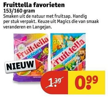 Aanbiedingen Fruittella favorieten - Fruittella - Geldig van 21/02/2017 tot 05/03/2017 bij Kruidvat