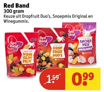 Aanbiedingen Red band - Red band - Geldig van 21/02/2017 tot 05/03/2017 bij Kruidvat