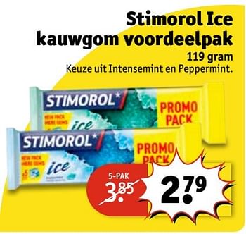 Aanbiedingen Stimorol ice kauwgom voordeelpak - Stimorol - Geldig van 21/02/2017 tot 05/03/2017 bij Kruidvat