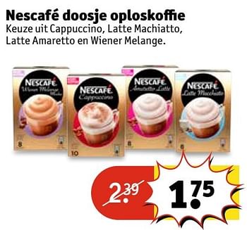 Aanbiedingen Nescafé doosje oploskoffie - Nescafe - Geldig van 21/02/2017 tot 05/03/2017 bij Kruidvat