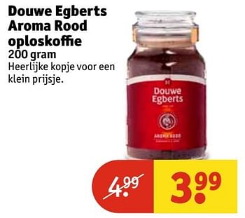Aanbiedingen Douwe egberts aroma rood oploskoffie - Douwe Egberts - Geldig van 21/02/2017 tot 05/03/2017 bij Kruidvat