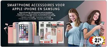 Aanbiedingen Smartphone accessoires voor apple iphone en samsung - Samsung - Geldig van 21/02/2017 tot 05/03/2017 bij Kruidvat