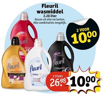 Aanbiedingen Fleuril wasmiddel - Fleuril - Geldig van 21/02/2017 tot 05/03/2017 bij Kruidvat