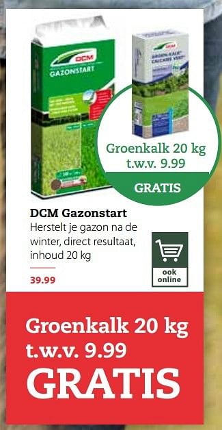 Aanbiedingen Dcm gazonstart - DCM - Geldig van 20/02/2017 tot 05/03/2017 bij Boerenbond