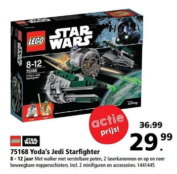 Aanbiedingen 75168 yoda`s jedi starfighter - Lego - Geldig van 20/02/2017 tot 05/03/2017 bij Bart Smit
