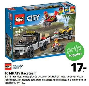 Aanbiedingen 60148 atv raceteam - Lego - Geldig van 20/02/2017 tot 05/03/2017 bij Bart Smit