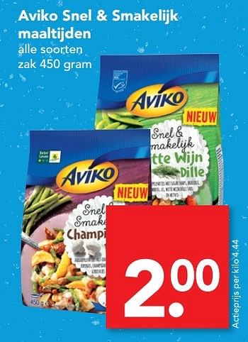 Aanbiedingen Aviko snel + smakelijk maaltijden - Aviko - Geldig van 27/02/2017 tot 04/03/2017 bij Deen Supermarkten