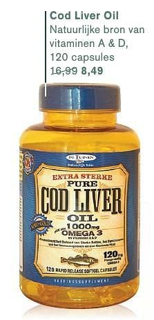 Aanbiedingen Cod liver oil - De Tuinen - Geldig van 13/02/2017 tot 05/03/2017 bij Holland & Barrett