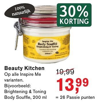 Aanbiedingen Beauty kitchen op alle inspire me - Beauty Kitchen - Geldig van 13/02/2017 tot 05/03/2017 bij Holland & Barrett