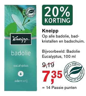 Aanbiedingen Kneipp op alle badolie, badkristallen en badschuim - Kneipp - Geldig van 13/02/2017 tot 05/03/2017 bij Holland & Barrett