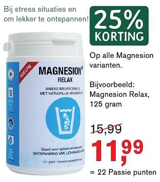 Aanbiedingen Magnesion relax - Magnesion - Geldig van 13/02/2017 tot 05/03/2017 bij Holland & Barrett