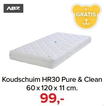 Aanbiedingen Koudschuim hr30 pure + clean - ABZ - Geldig van 01/02/2017 tot 05/03/2017 bij Baby-Dump
