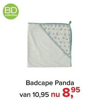 Aanbiedingen Badcape panda - BD Collection - Geldig van 01/02/2017 tot 05/03/2017 bij Baby-Dump