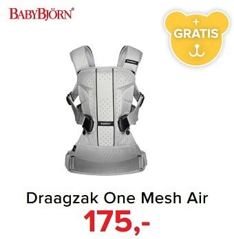 Aanbiedingen Draagzak one mesh air - BabyBjorn - Geldig van 01/02/2017 tot 05/03/2017 bij Baby-Dump