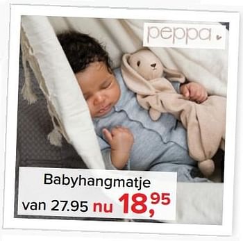 Aanbiedingen Babyhangmatje - Peppa  Pig - Geldig van 01/02/2017 tot 05/03/2017 bij Baby-Dump