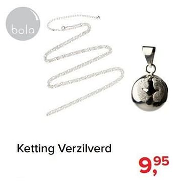 Aanbiedingen Ketting verzilverd - Bollo - Geldig van 01/02/2017 tot 05/03/2017 bij Baby-Dump