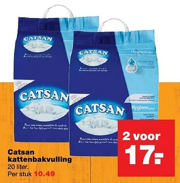 Aanbiedingen Catsan kattenbakvulling - Catsan - Geldig van 27/02/2017 tot 05/03/2017 bij Praxis