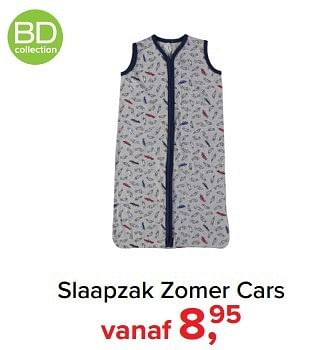 Aanbiedingen Slaapzak zomer cars - BD Collection - Geldig van 01/02/2017 tot 05/03/2017 bij Baby-Dump