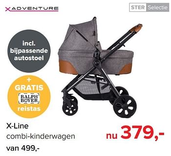 Aanbiedingen X-line combi-kinderwagen - Xadventure - Geldig van 01/02/2017 tot 05/03/2017 bij Baby-Dump