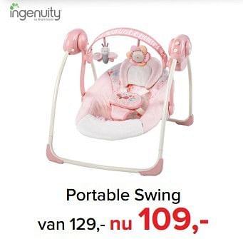 Aanbiedingen Portable swing - Ingenuity - Geldig van 01/02/2017 tot 05/03/2017 bij Baby-Dump