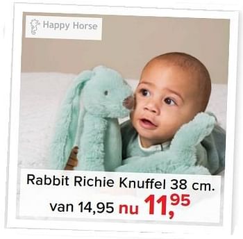 Aanbiedingen Rabbit richie knuffel - Happy Horse - Geldig van 01/02/2017 tot 05/03/2017 bij Baby-Dump