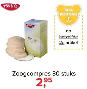 Aanbiedingen Zoogcompres - Heltiq - Geldig van 01/02/2017 tot 05/03/2017 bij Baby-Dump
