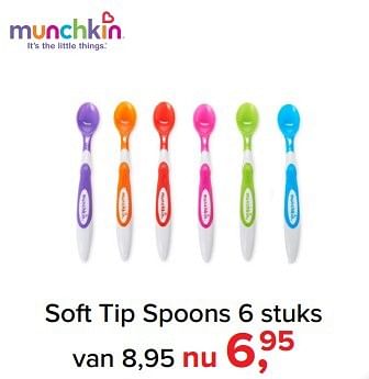 Aanbiedingen Soft tip spoons - Munchkin - Geldig van 01/02/2017 tot 05/03/2017 bij Baby-Dump