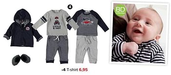 Aanbiedingen T-shirt - BD Collection - Geldig van 01/02/2017 tot 05/03/2017 bij Baby-Dump