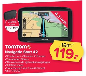Aanbiedingen Tomtom navigatie start 42 - TomTom - Geldig van 20/02/2017 tot 05/03/2017 bij Kijkshop